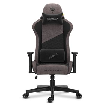 SENSE7 Spellcaster Senshi Edition Silla Gaming de Tela Ergonómico Soporte Lumbar Gris