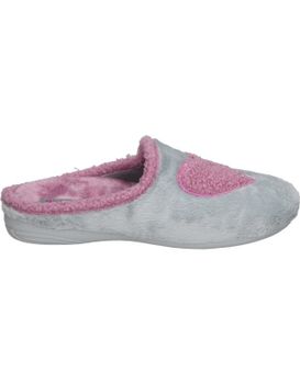 Zapatillas De Casa Destalonadas Cosdam 13039 En Gris Y Rosa 36