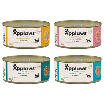 Applaws en caldo 24 x 156 g latas para gatos - Pack Ahorro - Pack mixto (4 variedades)