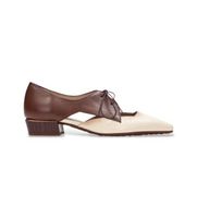 hispanitas para mujer bhv264628 zapatos azucena beige 39 piel marron 1 a 3cm cordones casual fiesta clasico