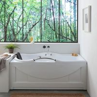 banera diletta izquierda acrilica blanca an 170cm al 65cm p 78cm