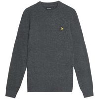 lyle  scott jersey kn2114v lambswool blend-398 charcoal marl para hombre