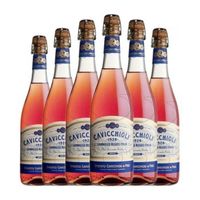 cavicchioli rosato lambrusco 75 cl 75 vol pack de 6 unidades