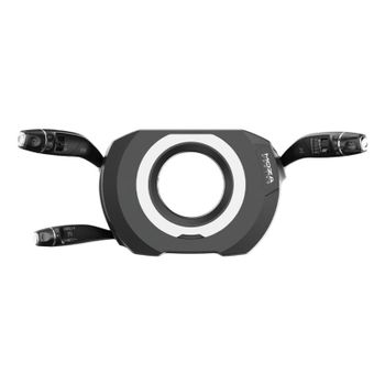 Palanca de volante Moza RS065 Negro aluminio-acero para simulador PC