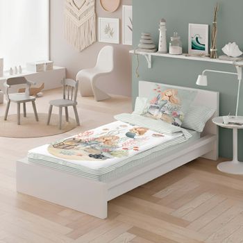 Saco Nórdico Infantil Con Relleno 100% Algodón Cama 90 Cool Kids Athina
