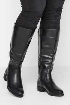 Botas Negras Altas En Difentes Anchos