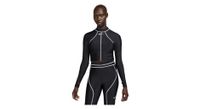 camiseta de natacion de manga larga nike fusion black para mujer