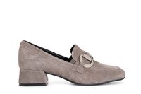 mocasin de mujer en ante con bocado taupe 37