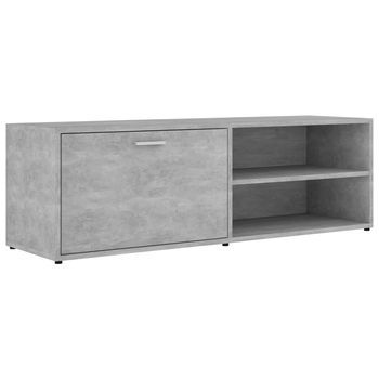 Mueble De Tv Madera Contrachapada Gris Hormigón 120x34x37 Cm Vidaxl