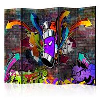 biombo - graffiti colourful attack ii 225x172 cm