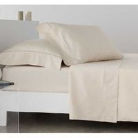 juego de sabanas saten algodon egipcio 300 beige 180x260 cama 105