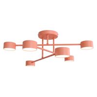 plafon de techo tanfa coral 6 luces