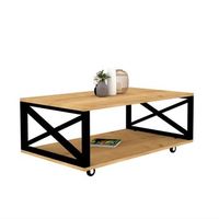 mesa auxiliar de aglomerado wellhome 102x64x10 cm atlantic pino