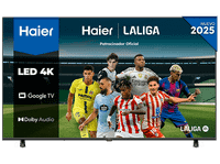 tv led 55 - haier k85 series h55k85fux memc direct 4k hdr10 google tv dolby audio sin marcos negro