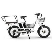 bicicleta electrica de carga philodo traveller con doble bateria de 1680 wh blanca