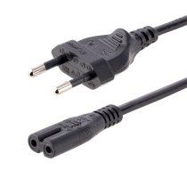 StarTech.com Cable de 1m de AlimentaciÃ³n para PortÃ¡tiles, Enchufe UE a C7, 2,5A 250V, 18AWG, Cable de Repuesto para Cargador de PortÃ¡tiles, Cable para Impresoras, Cable para Europa, UL