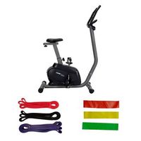 pack bicicleta estatica keboo serie 900 98x51x132 cm 16 velocidades y 6 bandas elasticas diferentes niveles entrenamiento