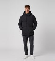guess para hombre m6bl45w4157 chaqueta acolchada de longitud media negro xxl casual poliester