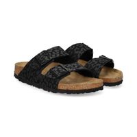 birkenstock sandalias planas mujer - negro talla 38n