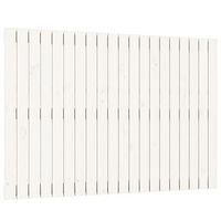 cabecero de cama pared madera maciza pino blanco 1275x3x90 cm