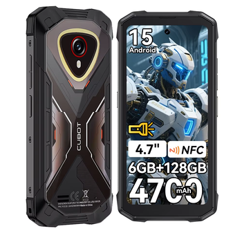[Envío desde España] Cubot KingKong Mini 4 – Mini teléfono móvil de 4,7″, 6 GB + 128 GB, batería de 4700 mAh, smartphone compacto, Android 15, NFC, cámara de 48 MP y luz para acampada.