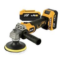 radial a bateria 115mm 20v 4ah  kit de pulido - motor sin escobillas agarre ergonomico - incluye 2 baterias y maletin de transporte blim