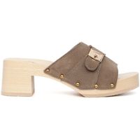 scholl zuecos pescura sarah beige sdete para mujer