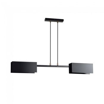 Lámpara de techo lastro negro (2 luces)