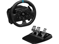 volante - logitech g g923 para ps5 ps4 pc pedales personalizables escala 11 usb force feedback led trueforce embrague programable negro