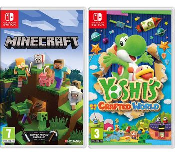 NINTENDO SWITCH Minecraft & Yoshi's Crafted World Bundle, Stone