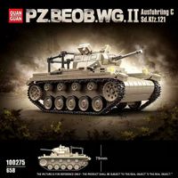 bloques de construccion de tanques quanguan 100275 658 piezas modelo de vehiculo militar kit de ladrillos juguete de ensamblaje diy regalo para ninos y adultos