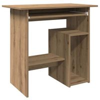 escritorio  mesa de trabajo de madera de ingenieria roble artisan 80x45x74 cm