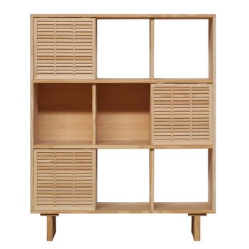 Librería pequeña de pino macizo natural 98 cm Sin barnizar