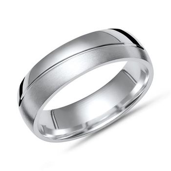 Anillo exclusivo de plata 925 en 6 mm