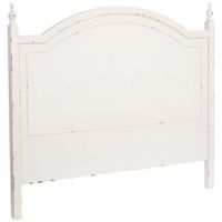 cabezal de cama de madera blanco 150x5x130h cm