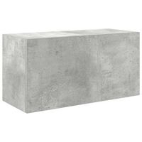 mueble de pared bano  armario de bano madera ingenieria gris hormigon 60x25x30cm