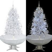 arbol de navidad  decoraciones de navidad con nieve con base en paraguas blanco 170 cm cfw759639