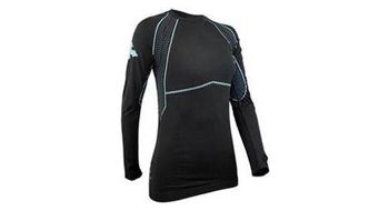 Maillot raidlight seamless manga larga negro mujer