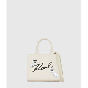 Karl Lagerfeld Bolso de mano Bolso de mano Ikon Signature Choupette Blanco para mujer