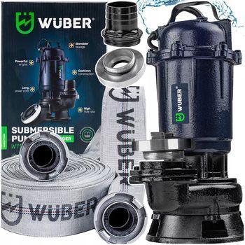 Bomba Con Triturador Para Fosa Séptica 2500w 18000 Litros Por Hora 2 Pulgadas