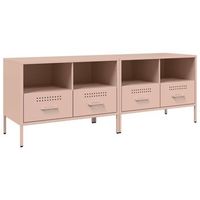 muebles para tv 2 unidades acero rosa 68x39x505 cm vidaxl