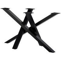 patas de mesa finney metal negro 60x120x72 cm clp