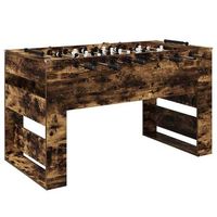 mesa de futbolin roble ahumado 1465 x 74 x 85 cm vidaxl
