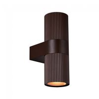 aplique de pared de exterior kyklop ripple 2 luces