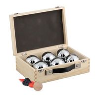 juego de 6 bolas de petanca - light brownblacksilver - 119x293x222cm