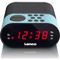 Lenco CR-07 Reloj Negro, Azul radio