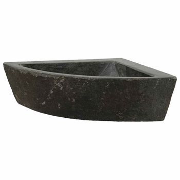 Lavabo Gris (38-45) X (38-45) X 12 Cm Piedra Del Río Vidaxl