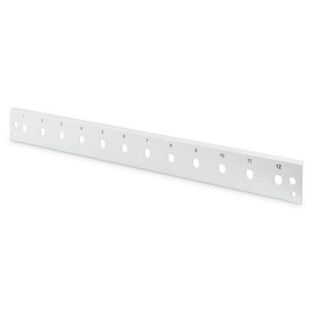 Digitus Panel Frontal Vertical 12 Puertos ST 1U Gris