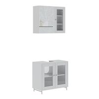 conjunto de muebles de bano malte 2 partes vicco