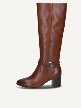 CAPRICE Boots, brown, made of Leather with Block heel, Size 36